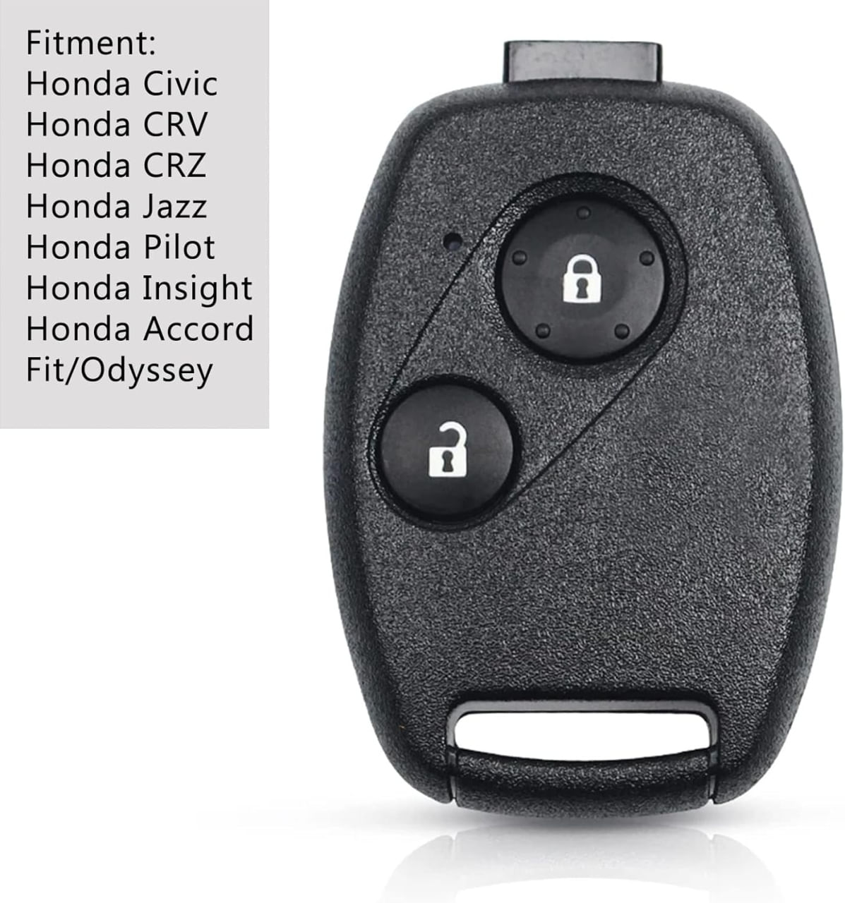 Carcasa Cheie Auto Techstar cu 2 Butoane Compatibila Honda Civic, Jazz, CR-V, Accord, Insight, Fit, FR-V, fara lama - 3 | YEO