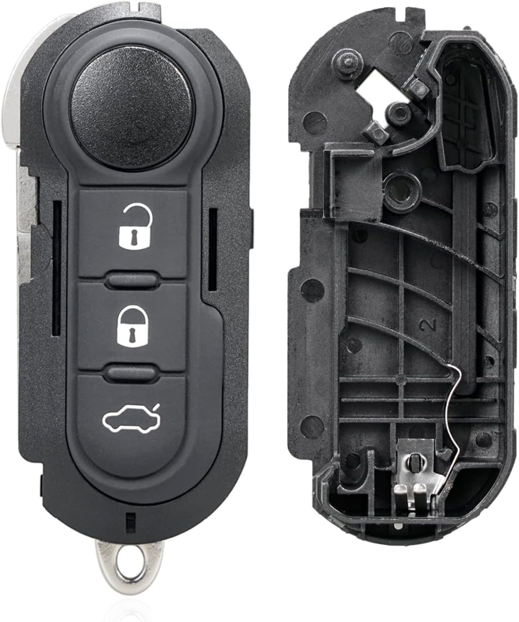 Carcasa Cheie Auto Techstar tip Briceag cu 3 butoane si lama, compatibila Opel Combo D, Fiat 500, Panda, Punto, Bravo - 2 | YEO