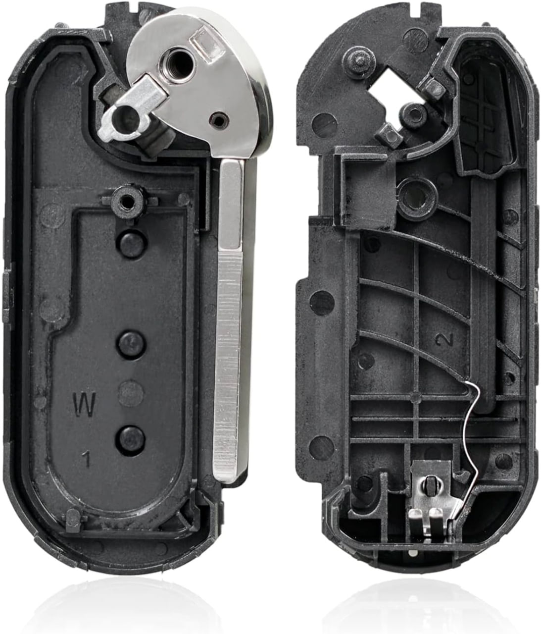 Carcasa Cheie Auto Techstar tip Briceag cu 3 butoane si lama, compatibila Opel Combo D, Fiat 500, Panda, Punto, Bravo - 4 | YEO