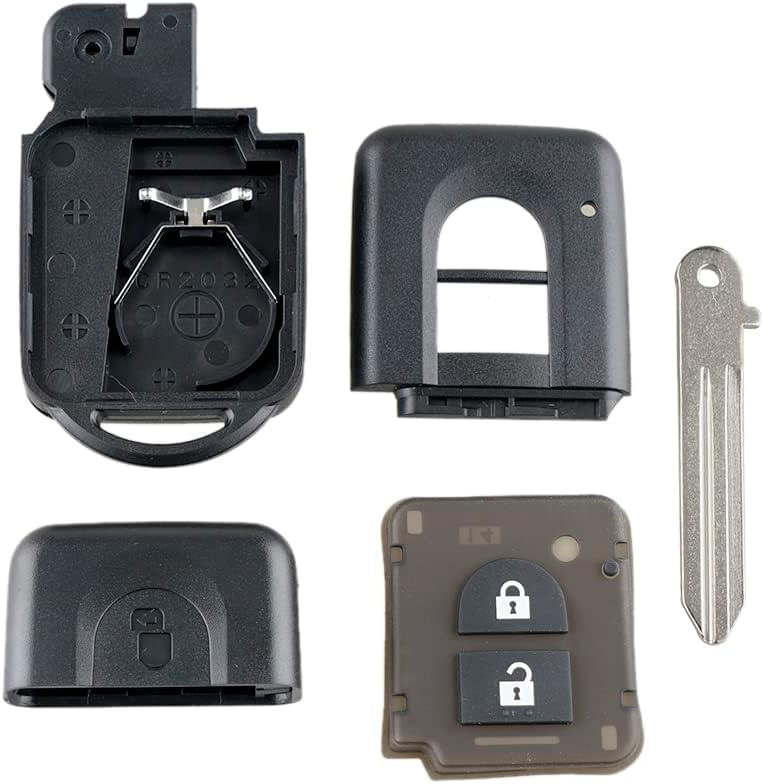 Carcasa Cheie Auto Techstar cu 2 Butoane, Compatibila Nissan Qashqai, Note, X-Trail, Micra, NV200, Tiida - 3 | YEO