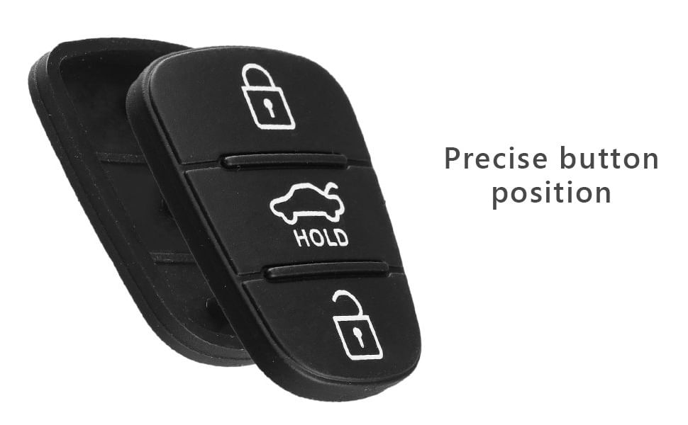 Membrana Cauciuc Cheie Auto cu 3 Butoane – Compatibila Hyundai i10, i20, i30, ix35, Kia Ceed, Rio, Sportage, Venga - 2 | YEO