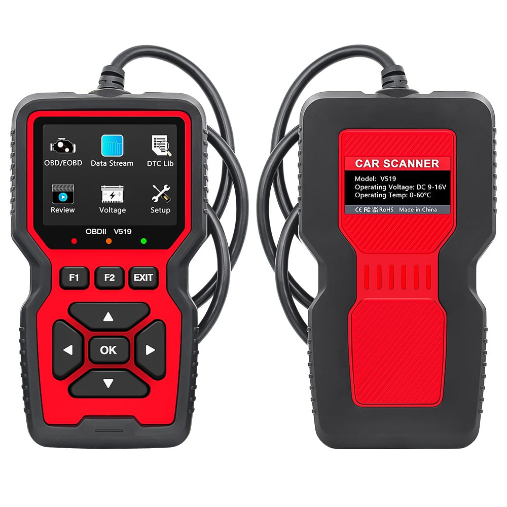 Tester Diagnoza Auto Techstar V519 OBD2, diagnoza motor, citire si stergere coduri eroare, tensiune baterie - imagine 13