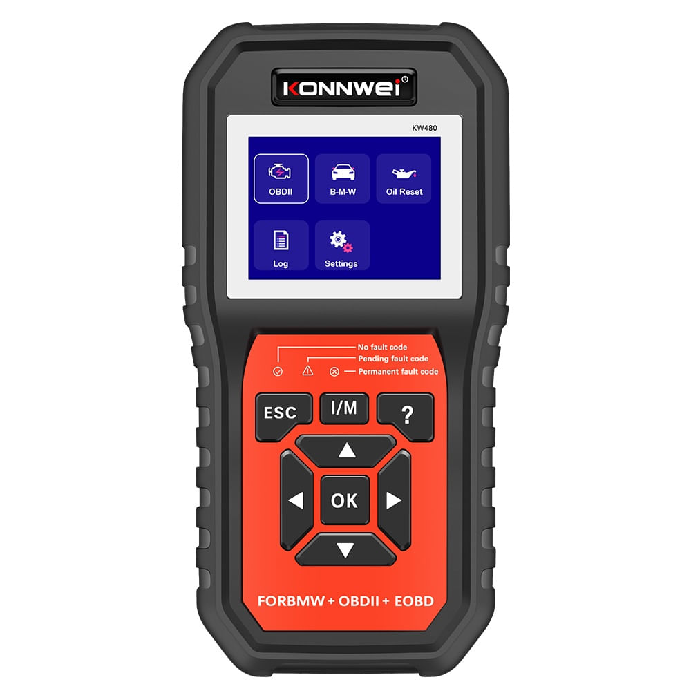 Tester Diagnoza Auto Konnwei KW480, Functii Complete pentru BMW, OBD2, Resetare Ulei, Citire Coduri, Test Motor, ABS