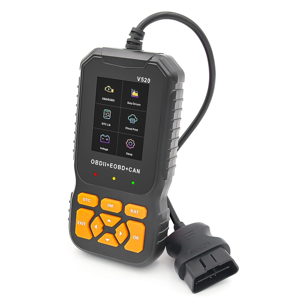 Scanner Auto Profesional OBD2 Techstar® V520, Diagnoza Motor, Citire si Stergere Coduri Eroare, Date Live, Imprimare - 1 | YEO