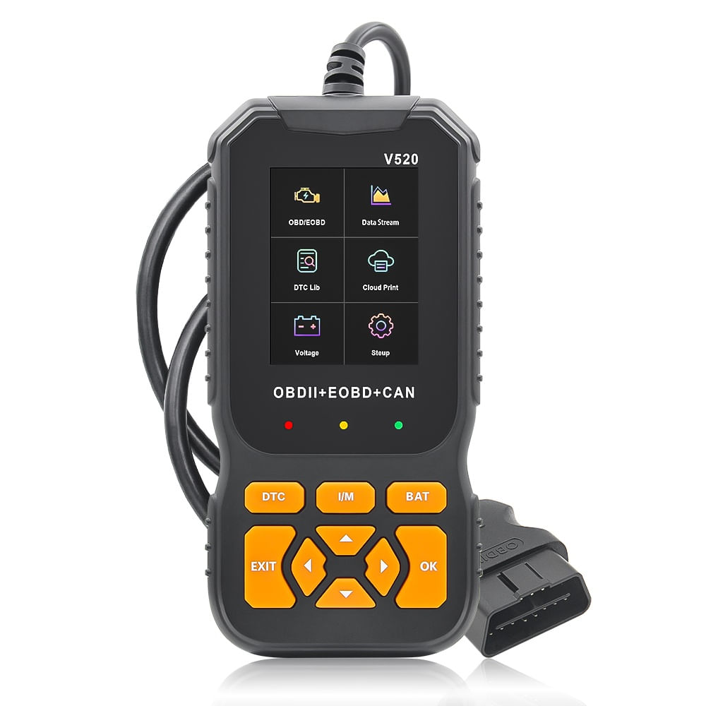 Scanner Auto Profesional OBD2 Techstar® V520, Diagnoza Motor, Citire si Stergere Coduri Eroare, Date Live, Imprimare - 4 | YEO