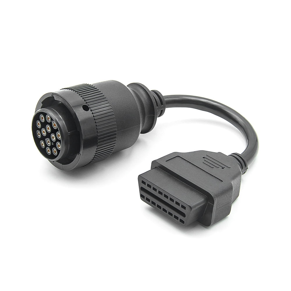 Cablu adaptor Catterpillar CAT-14 pin Deutsch femela → OBD-II 16 pin femela pentru utilaje grele, excavatoare - 1 | YEO