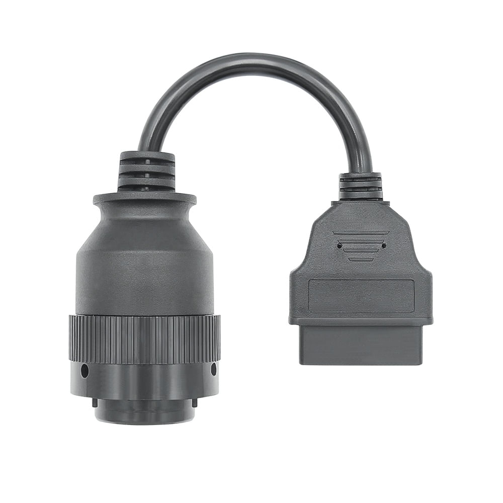Cablu adaptor Catterpillar CAT-14 pin Deutsch femela → OBD-II 16 pin femela pentru utilaje grele, excavatoare