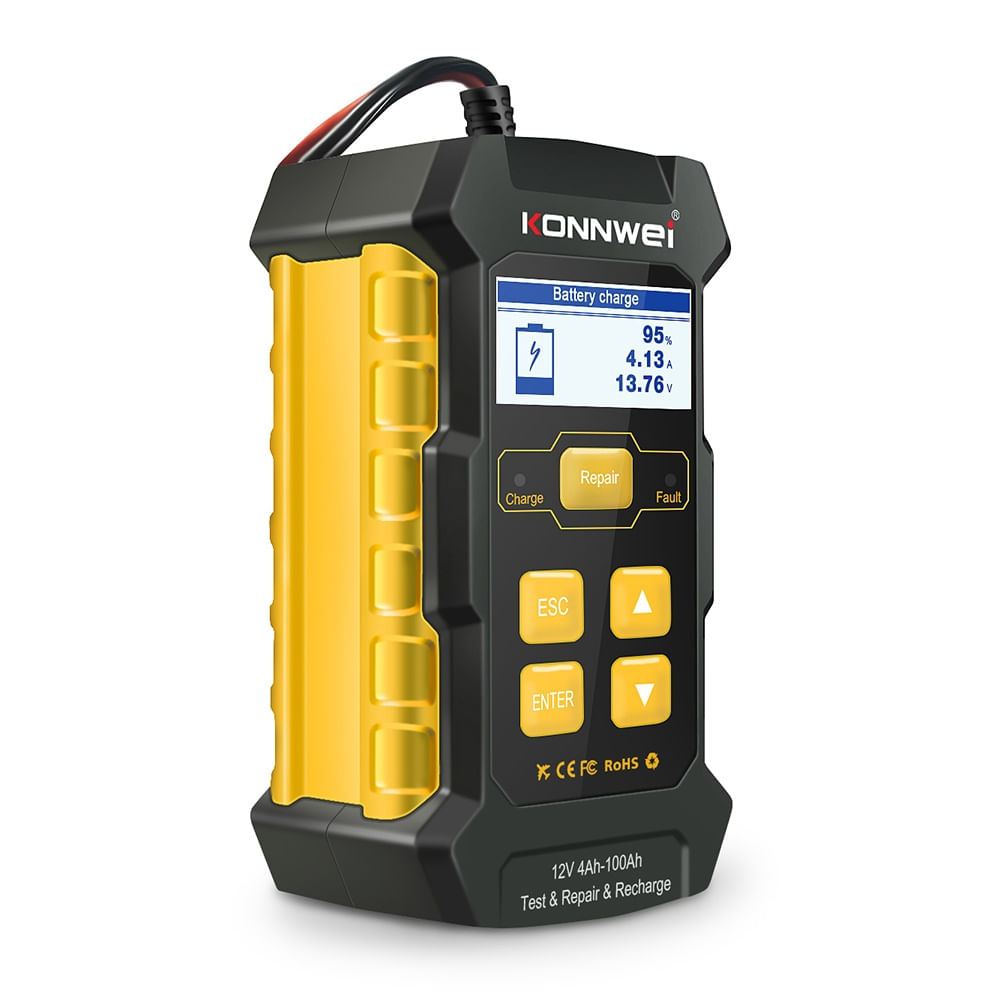 Tester Baterie Auto KONNWEI KW510, Testare CCA, Incarcare, Reparatie, Suport 12V, Rezistenta, SOH, SOC, Test Ripple - 1 | YEO