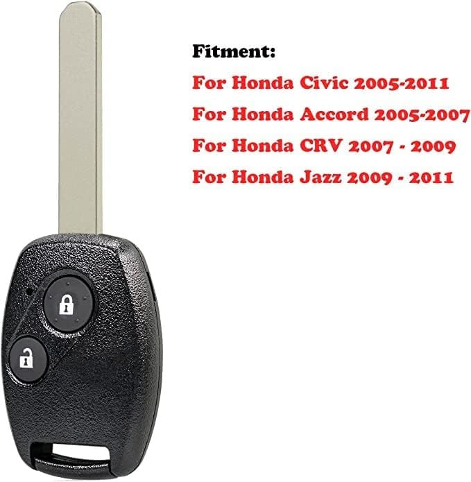 Cheie Auto Techstar Completa Programabila 433MHz, cu 2 butoane si cip ID46 PCF7936, compatibila Honda Civic, Accord - 1 | YEO