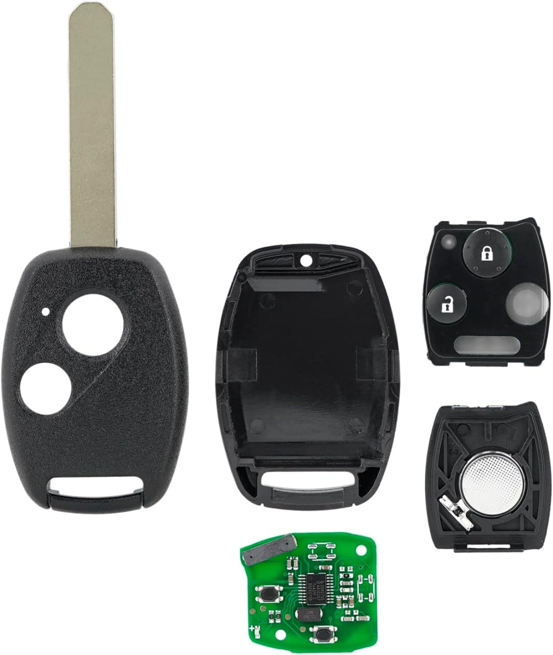 Cheie Auto Completa Programabila Techstar, cu 433MHz, 2 butoane, compatibila Honda Civic 2005–2011, Accord, CR-V - 2 | YEO