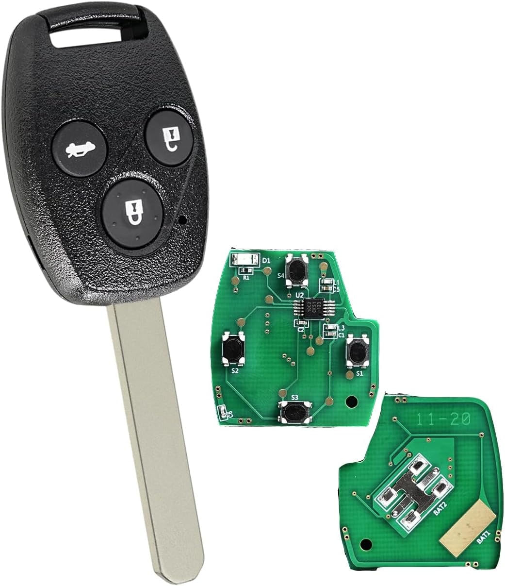 Cheie Auto Completa Programabila, 433MHz, cu 3 butoane, compatibila Honda Civic 2005–2011, Accord, CR-V, Jazz cip ID48 - 4 | YEO