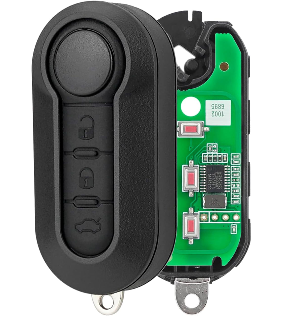 Cheie Auto Completa Programabila 433MHz, 3 butoane, cip ID46, compatibila Fiat 500L, Ducato, Bravo, Iveco Daily, Peugeot - 4 | YEO