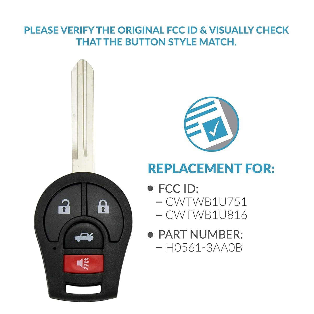 Cheie Auto Programabila Completa 3+1 butoane, Compatibila Nissan X-Trail, Senta, Versa, Altima, Infiniti FX35, 45 - 2 | YEO