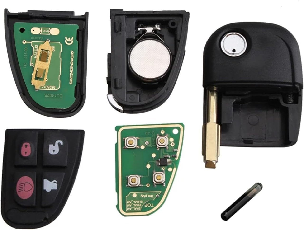 Cheie Auto Completa Programabila 433MHz, cu 4 butoane, cip 4D60, compatibila Jaguar X-Type, S-Type, XJ, XJR, XK, XF - 1 | YEO