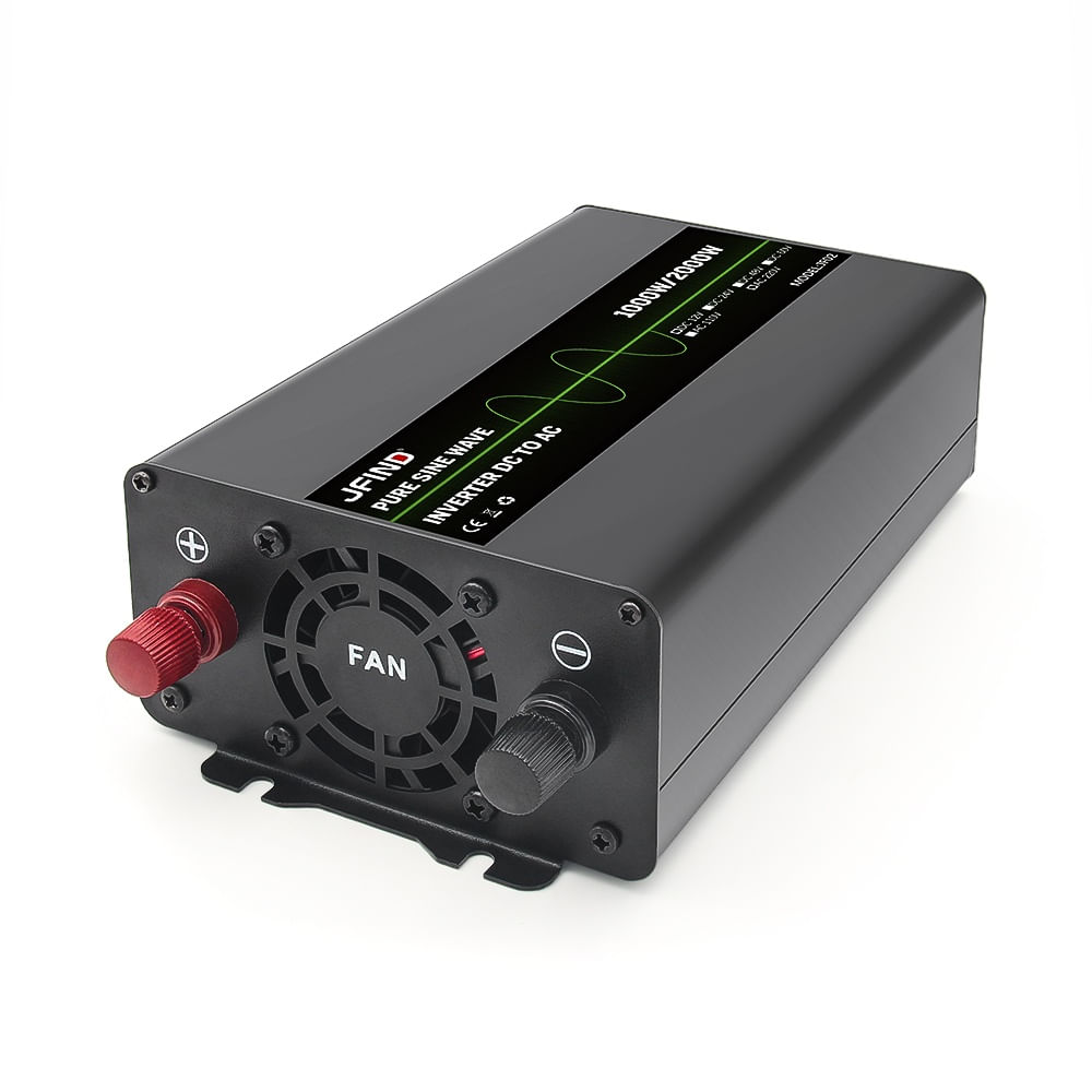 Invertor auto JFIND JF02, unda sinusoidala pura, 12V la 220V, 1000W continuu, 2000W varf, afisaj LCD, protectii multiple - 2 | YEO