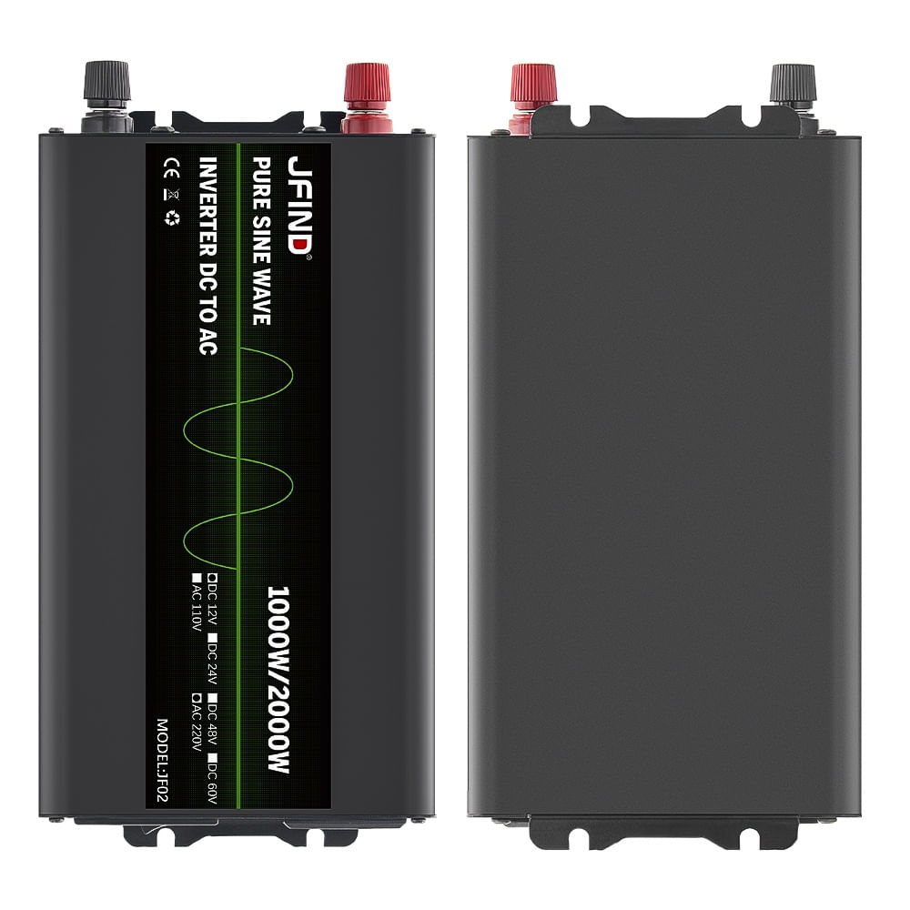 Invertor auto JFIND JF02, unda sinusoidala pura, 12V la 220V, 1000W continuu, 2000W varf, afisaj LCD, protectii multiple - imagine 10