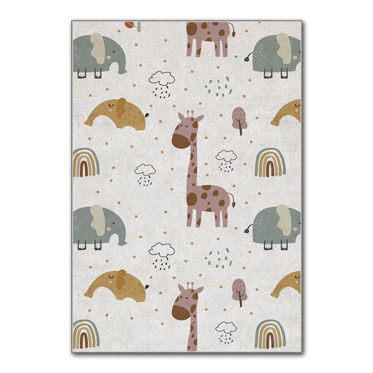 Covor copii, Conceptum Hypnose, multicolor, 100x140 cm, 100% poliester, antiderapant, 504NGR1298