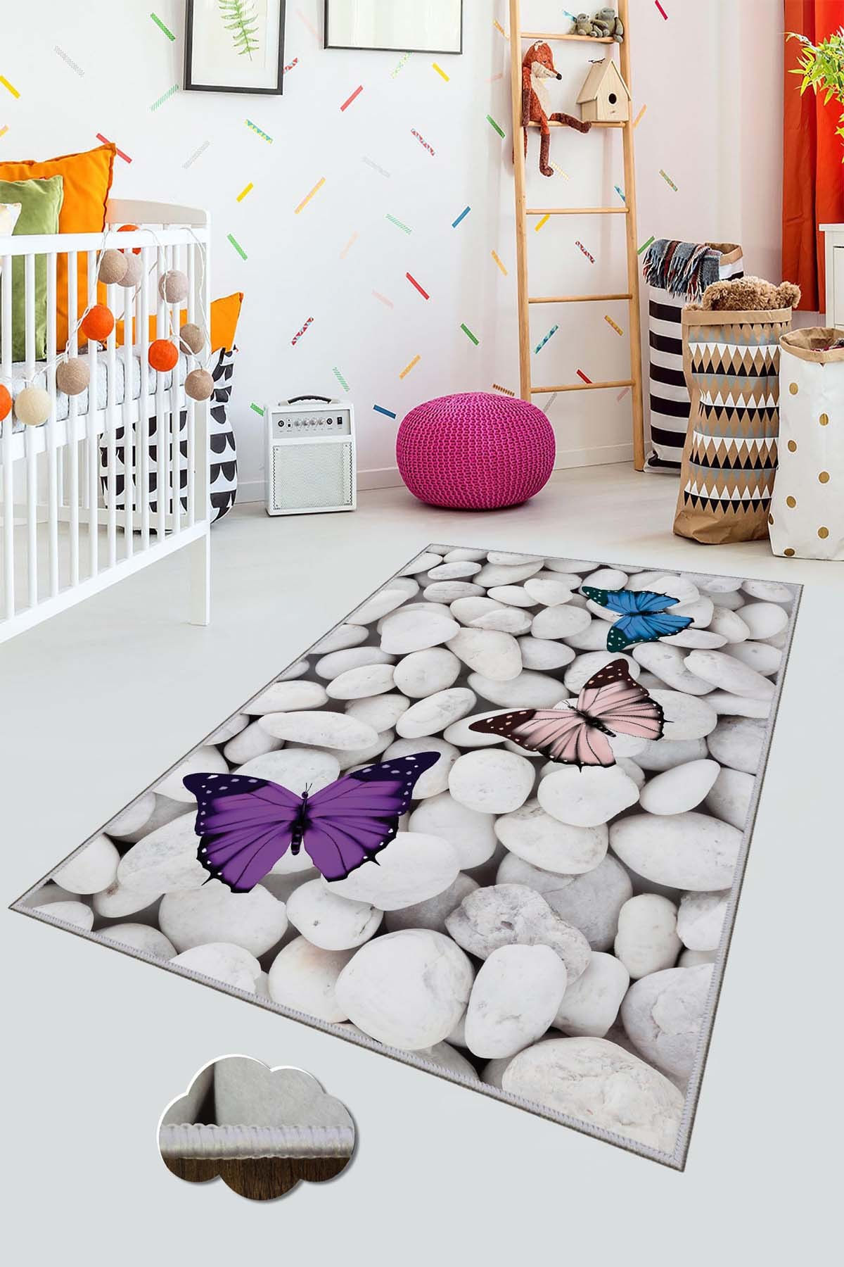 Covor pentru copii, Conceptum Hypnose, multicolor, 80x120 cm, 100% poliester, antiderapant