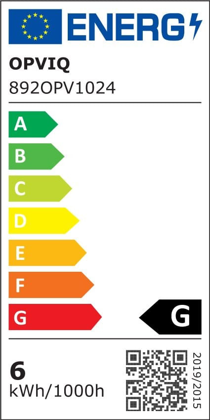 Bec led, Opviq, cob, galben cald, 6,4x6,4x14,2 cm, 6 w, e27
