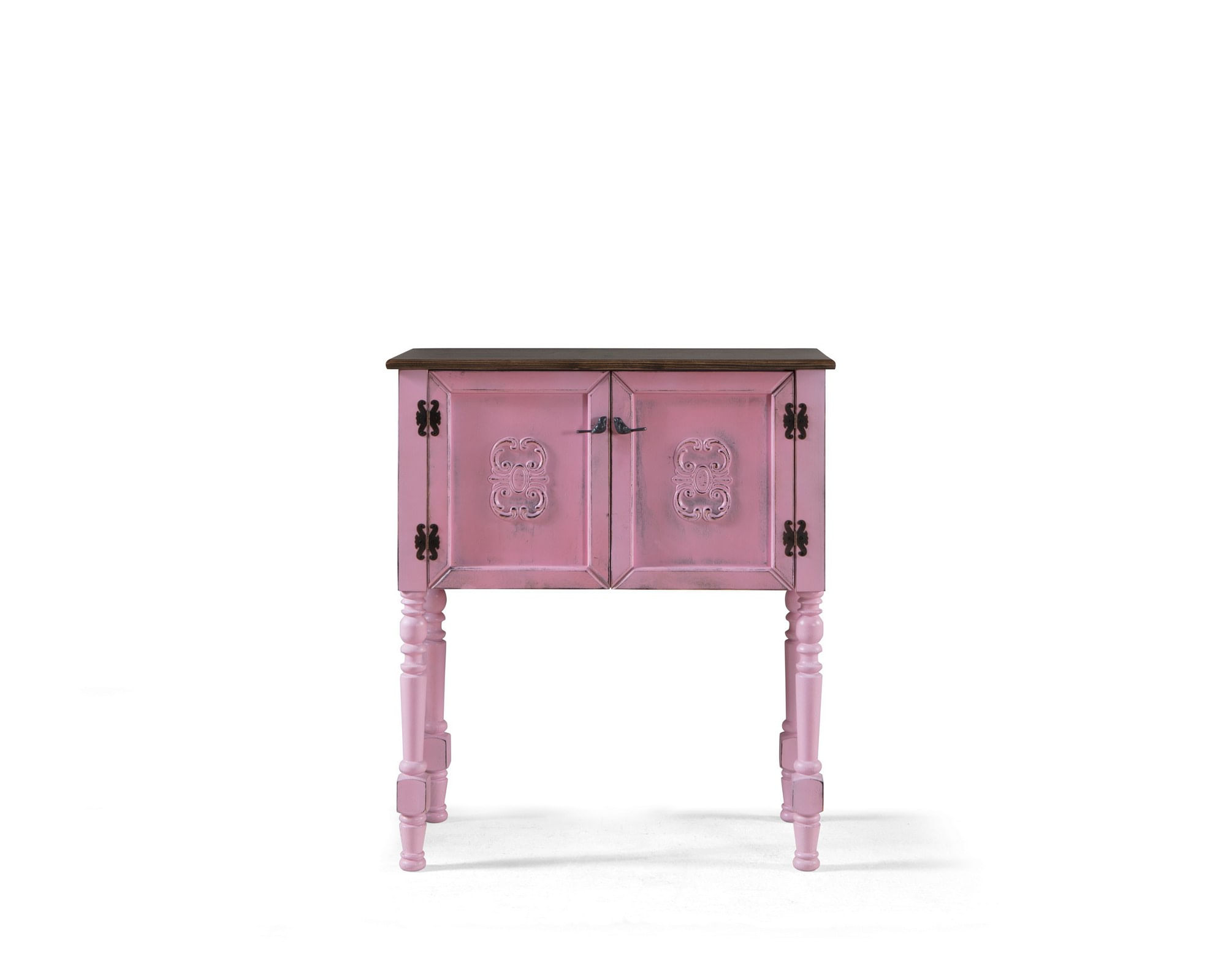 Comoda, Hanah Home, mdf, roz, 82x40x92 cm — imaginea 3