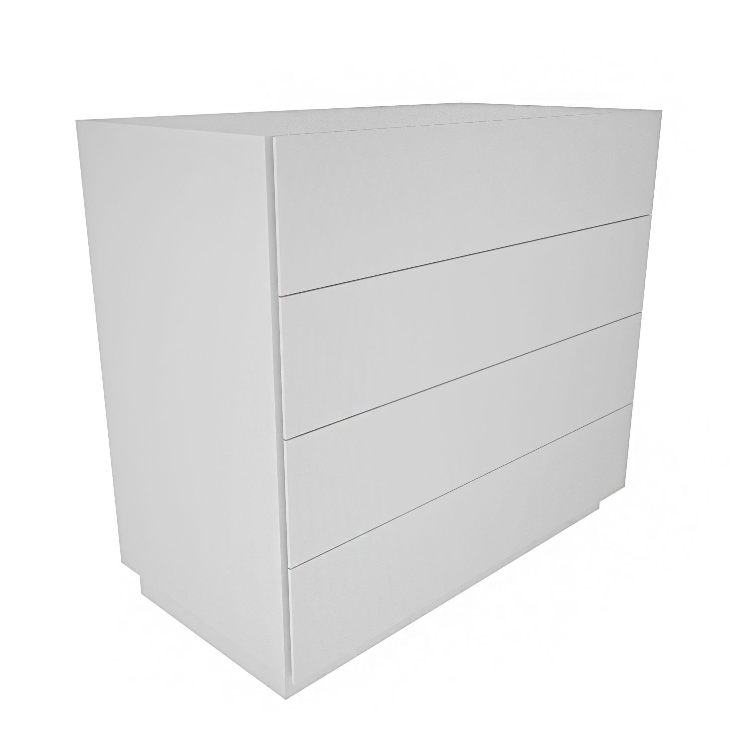 Comoda, Hanah Home, pal melaminat, alb, 90x45x81.6 cm — imaginea 4