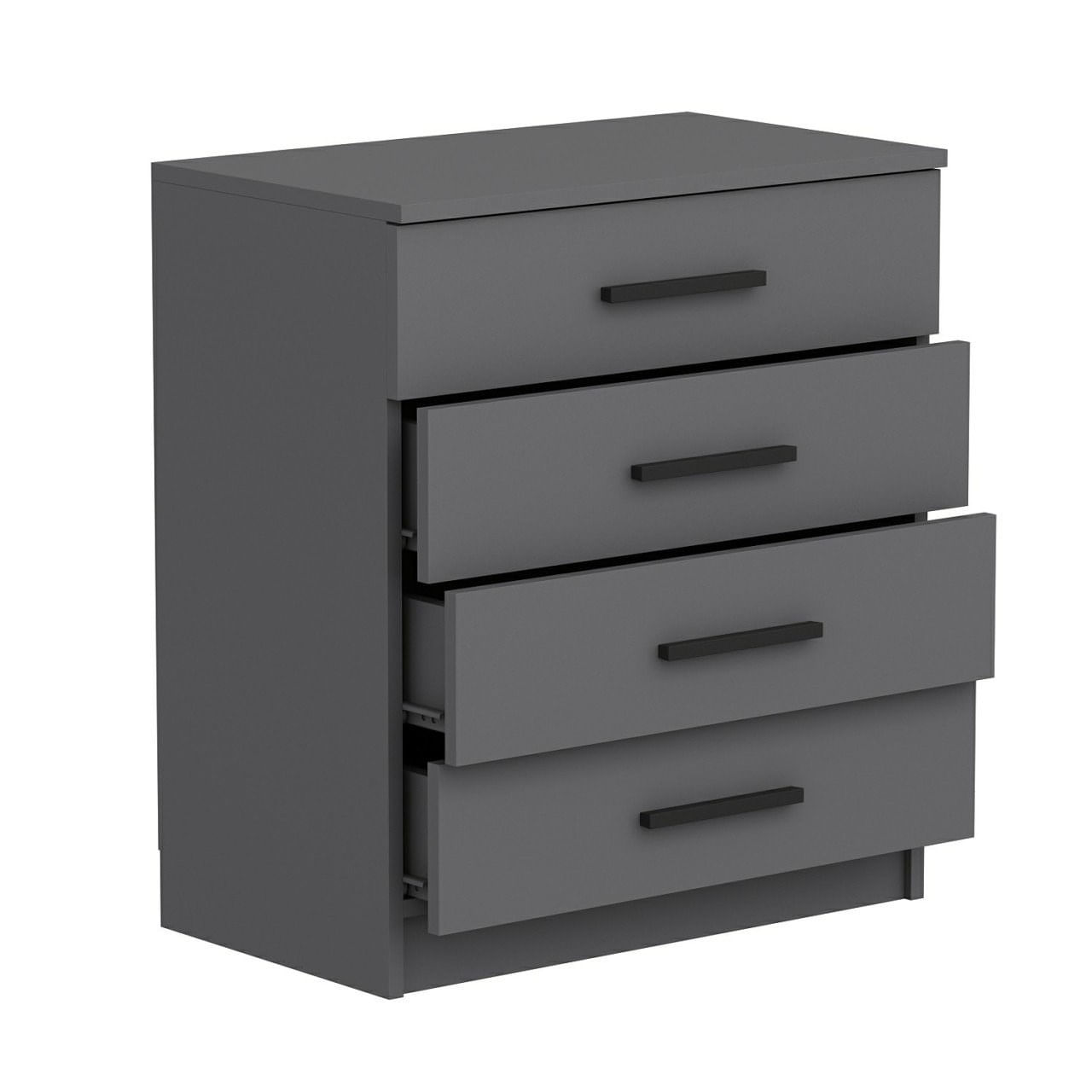 Comoda, Hanah Home, panou de particule melaminat, alb, 70x42x79 cm — imaginea 2