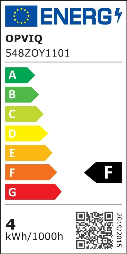 Bec led, Opviq, galben cald, cob, 4 w, e27, 9.5x9.5x13.5 cm