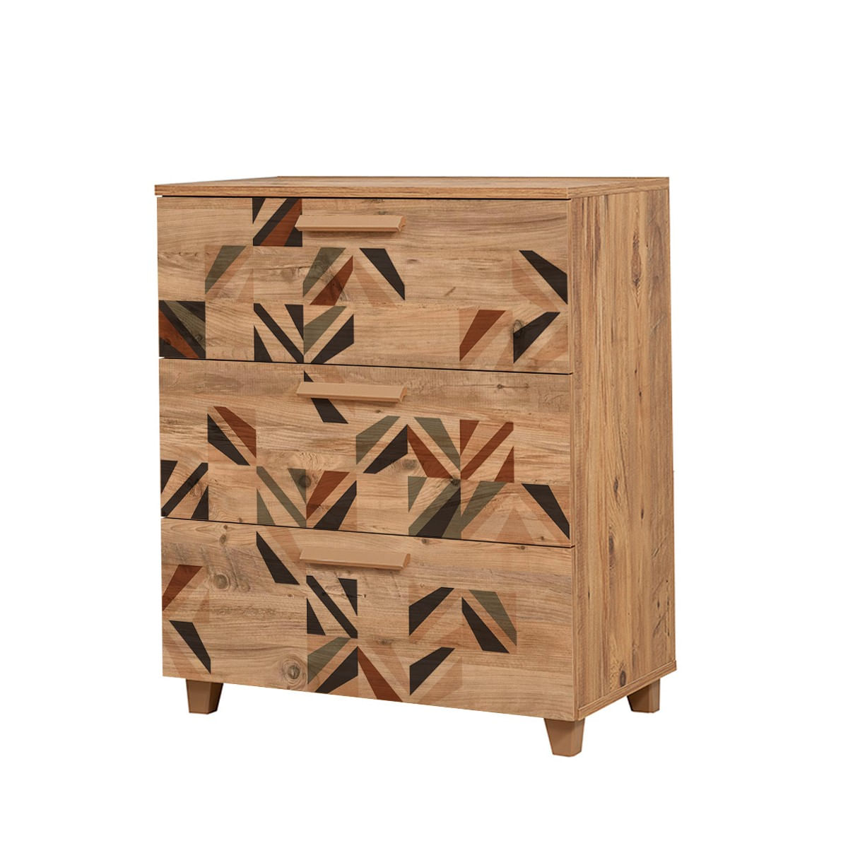 Comoda, Hanah Home, pal melaminat, pin atlantic, 80x43x95 cm, 869VEL3488 — imaginea 4