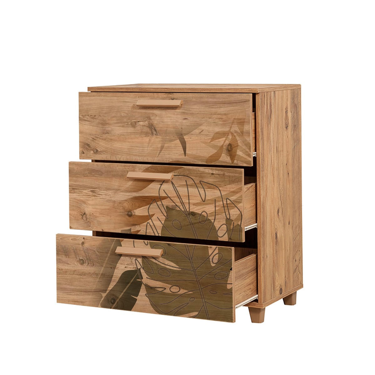 Comoda, Hanah Home, pal melaminat, pin atlantic, 80x43x95 cm, 869VEL3479 — imaginea 3