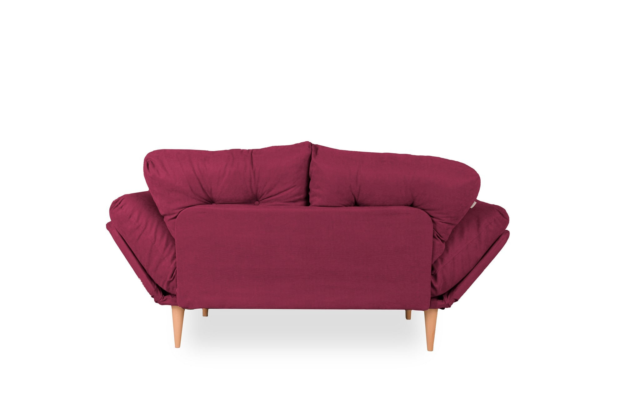 Canapea extensibila, Atelier Del Sofa, cadru metalic, stofa in, rosu inchis, 200x70 cm — imaginea 5