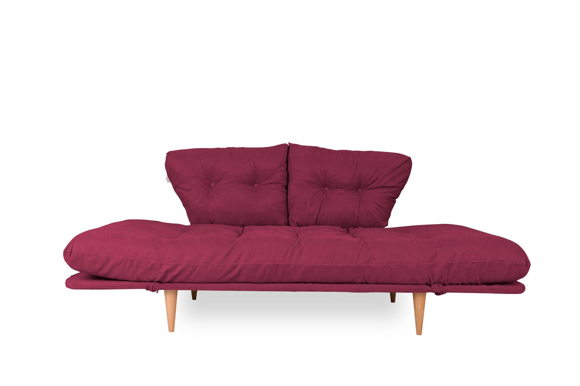 Canapea extensibila, Atelier Del Sofa, cadru metalic, stofa in, rosu inchis, 200x70 cm — imaginea 7