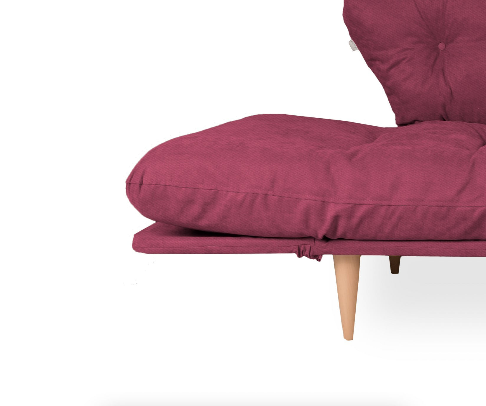 Canapea extensibila, Atelier Del Sofa, cadru metalic, stofa in, rosu inchis, 200x70 cm — imaginea 9