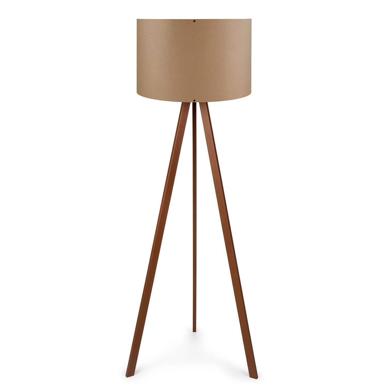 Lampadar, Opviq, mdf si pvc textil, cafeniu si maro, 38x140 cm