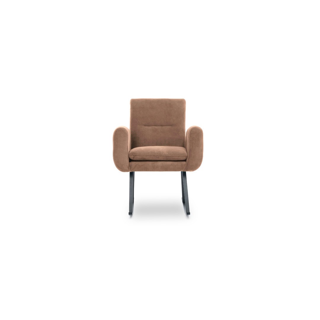 Fotoliu balansoar, Atelier Del Sofa, metal, maro deschis, 50x50x99 cm — imaginea 6