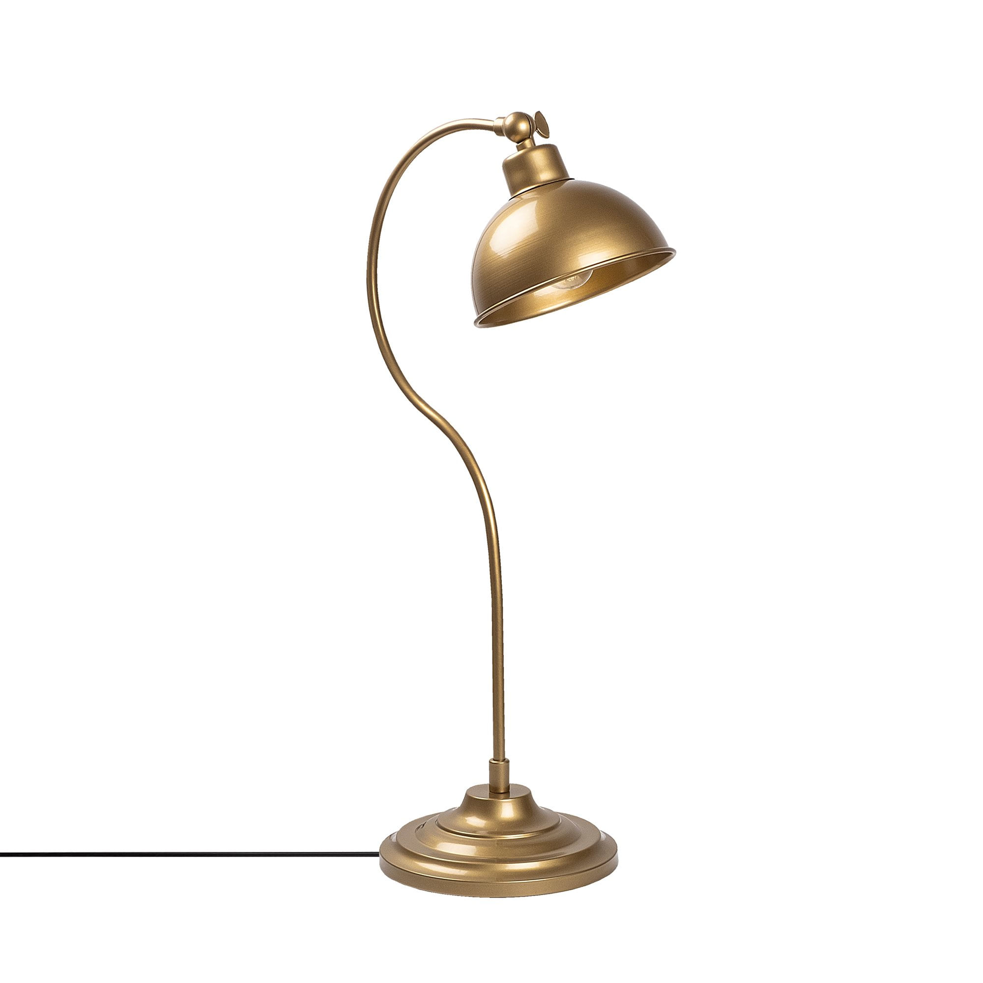 Veioza, Opviq, metal, auriu, 19x29x58 cm