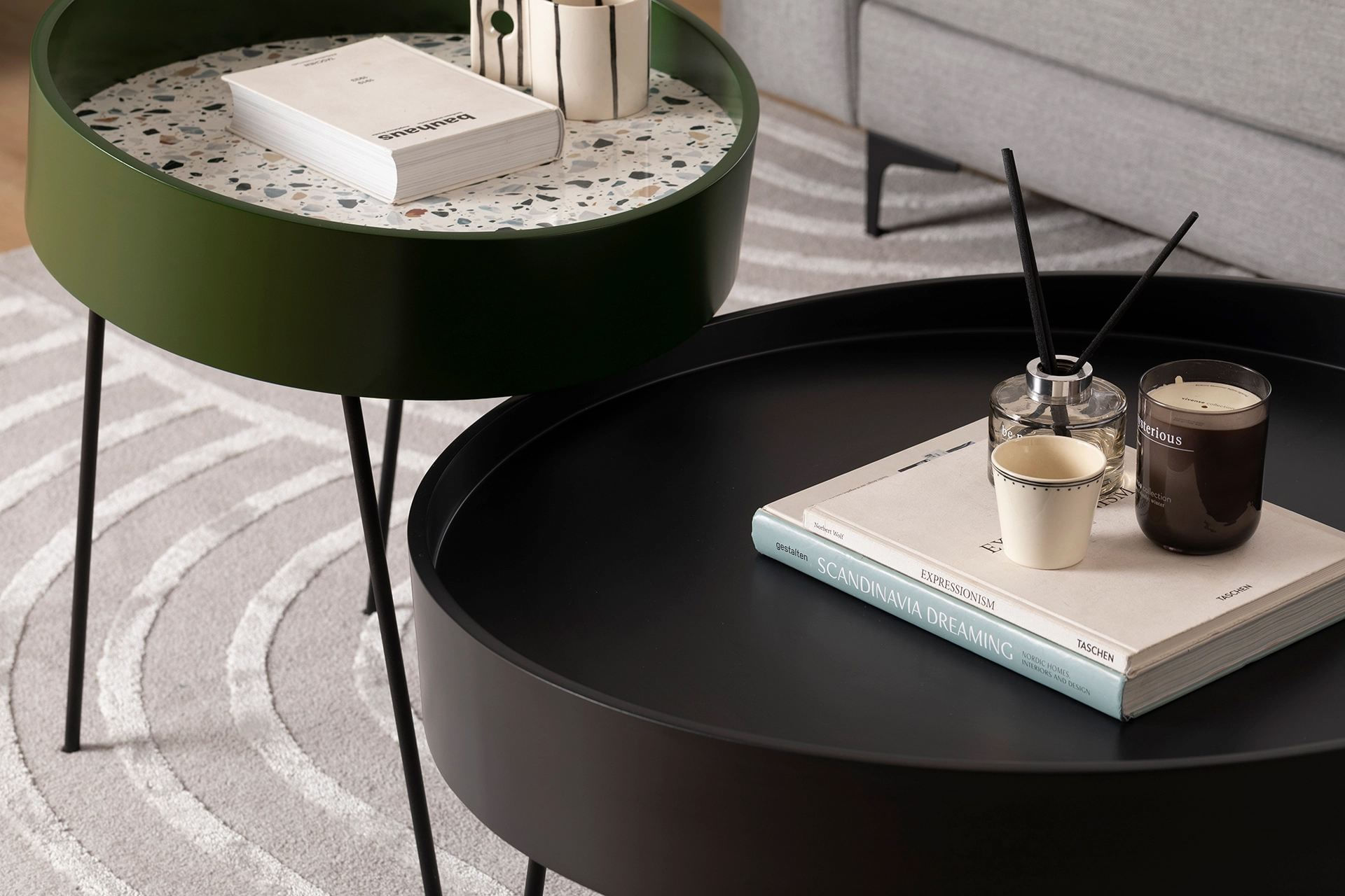 Masuta de cafea, Hanah Home, mdf, antracit, 80x80x47 cm — imaginea 7