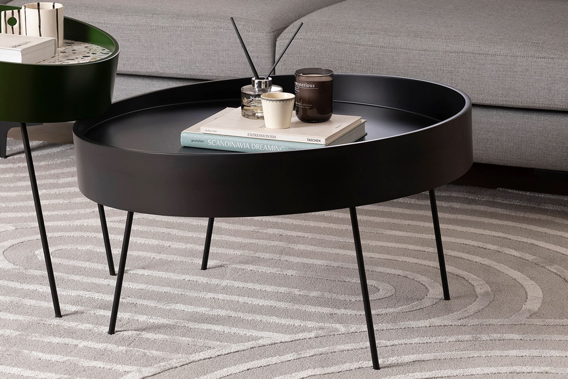 Masuta de cafea, Hanah Home, mdf, antracit, 80x80x47 cm — imaginea 10