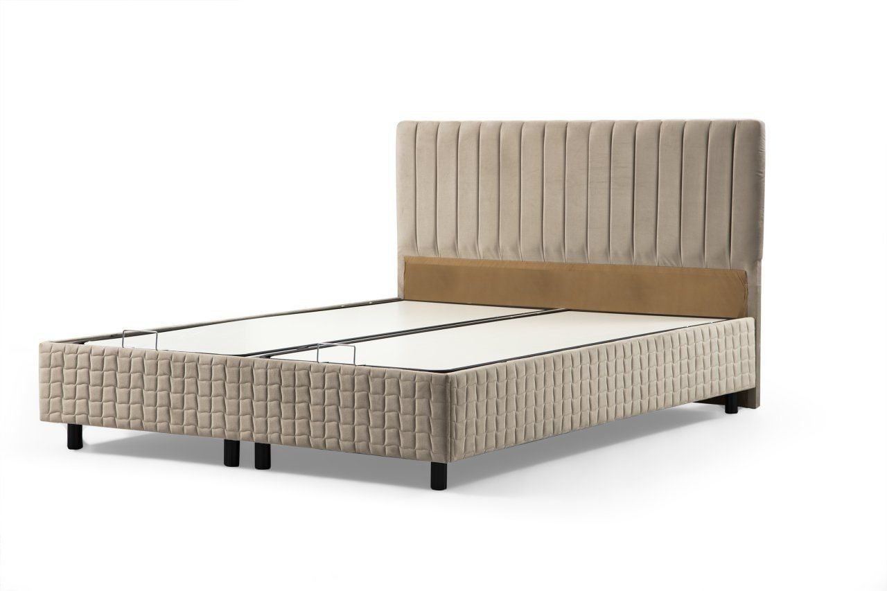Somiera cu tablie, Hanah Home, pal melaminat, maro, 120x200 cm, 771MND1121 — imaginea 3