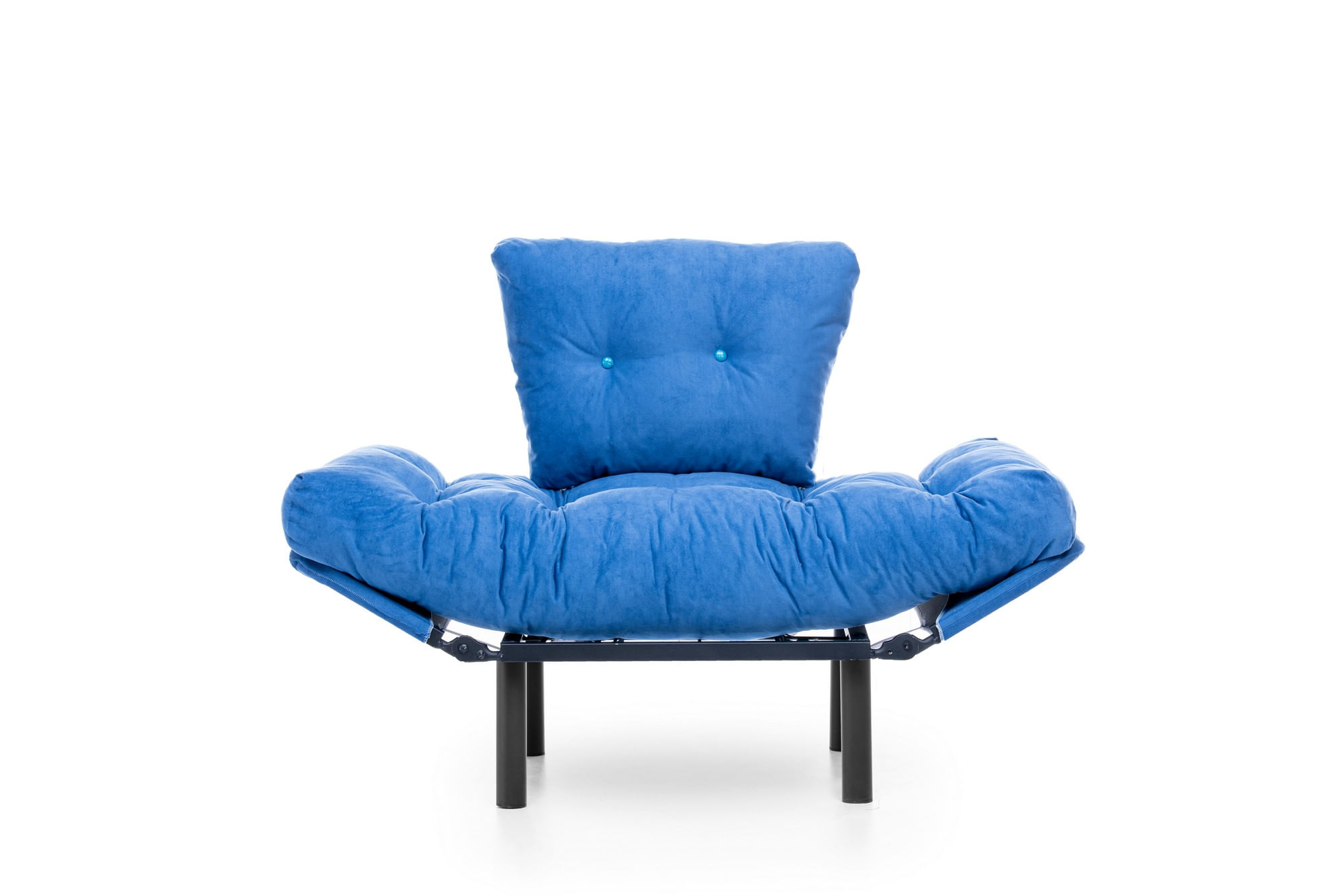 Fotoliu, Hanah Home, metal, poliester, albastru, 95x85x70 cm — imaginea 11