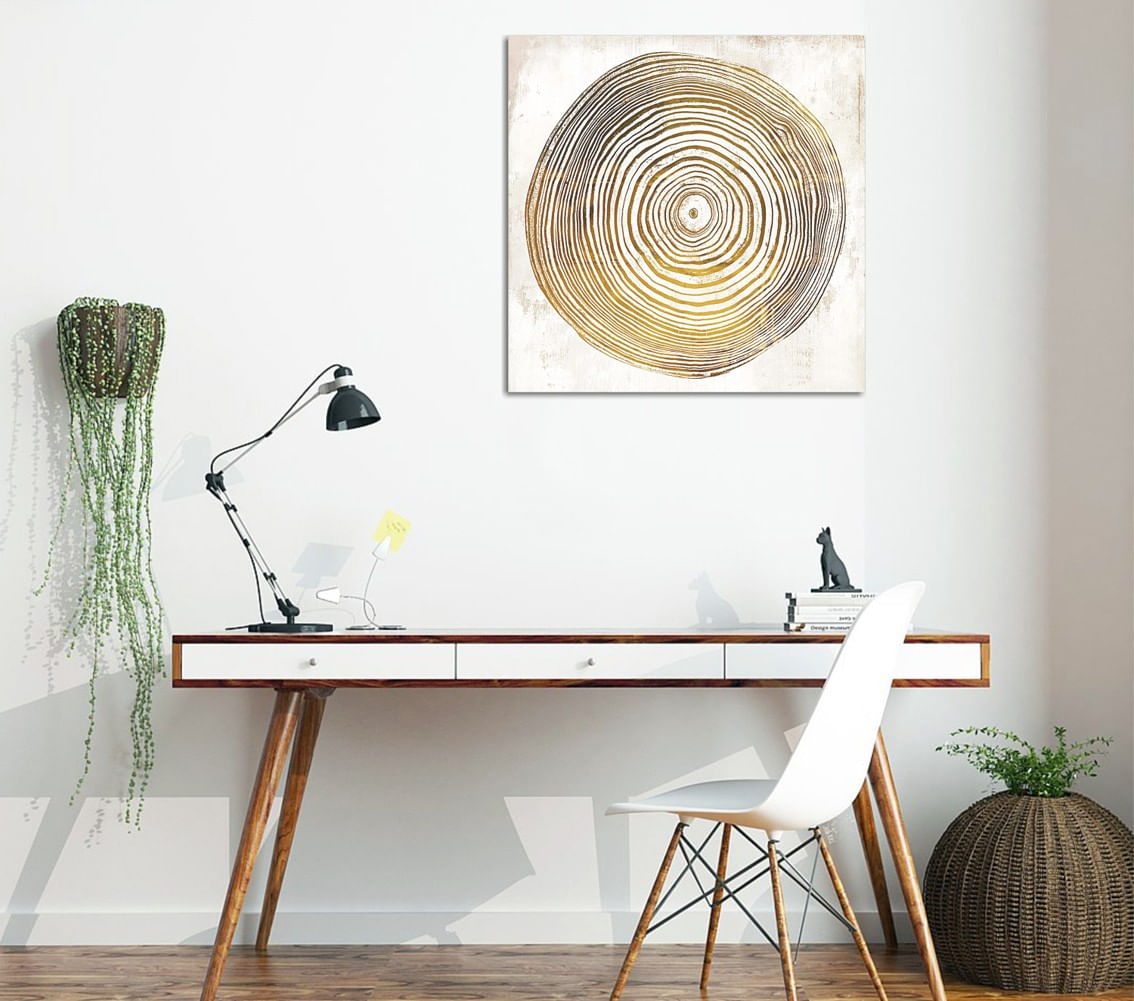 Tablou decorativ, Wallxpert, panza, multicolor, 45x45 cm, rama lemn, 257MJS1395