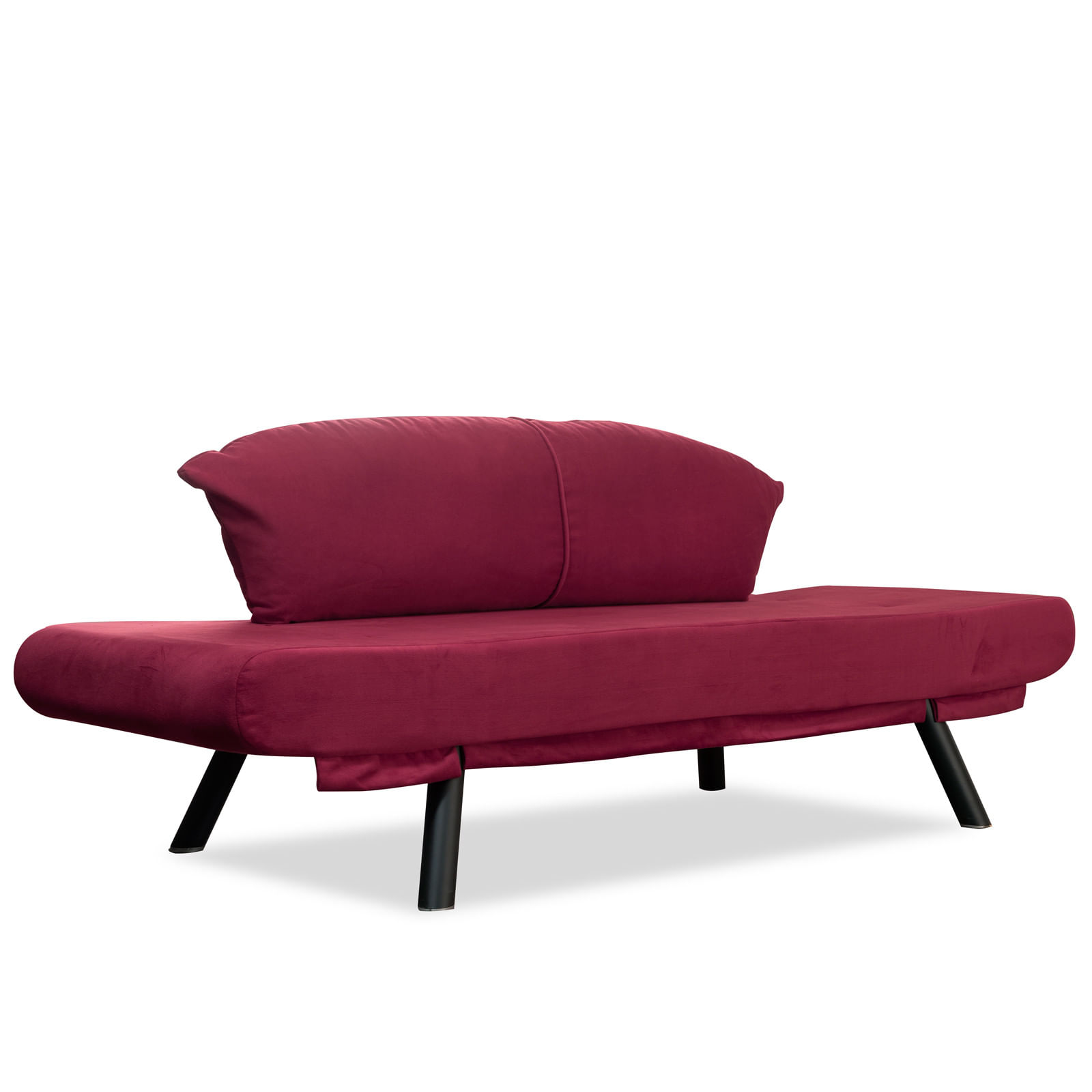 Canapea extensibila, Hanah Home, metal, maro, 177x87x75 cm — imaginea 3