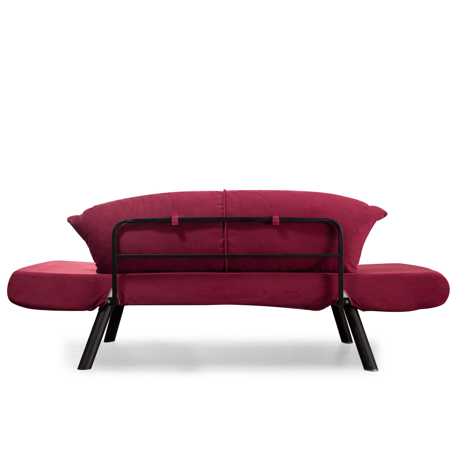 Canapea extensibila, Hanah Home, metal, maro, 177x87x75 cm — imaginea 4