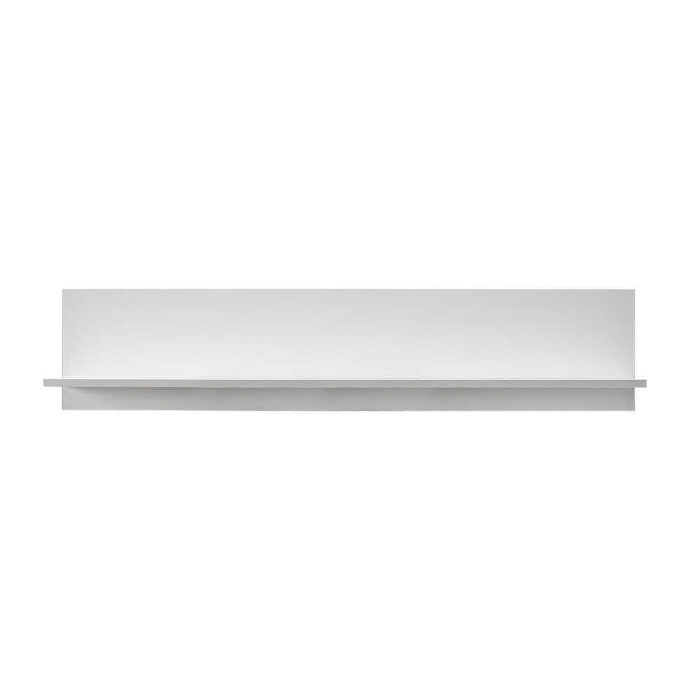 Raft de perete, Hanah Home, pal melaminat, alb diamant, 120x25x20 cm — imaginea 2