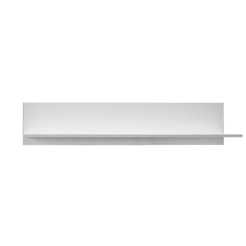 Raft de perete, Hanah Home, pal melaminat, alb diamant, 120x25x20 cm — imaginea 3