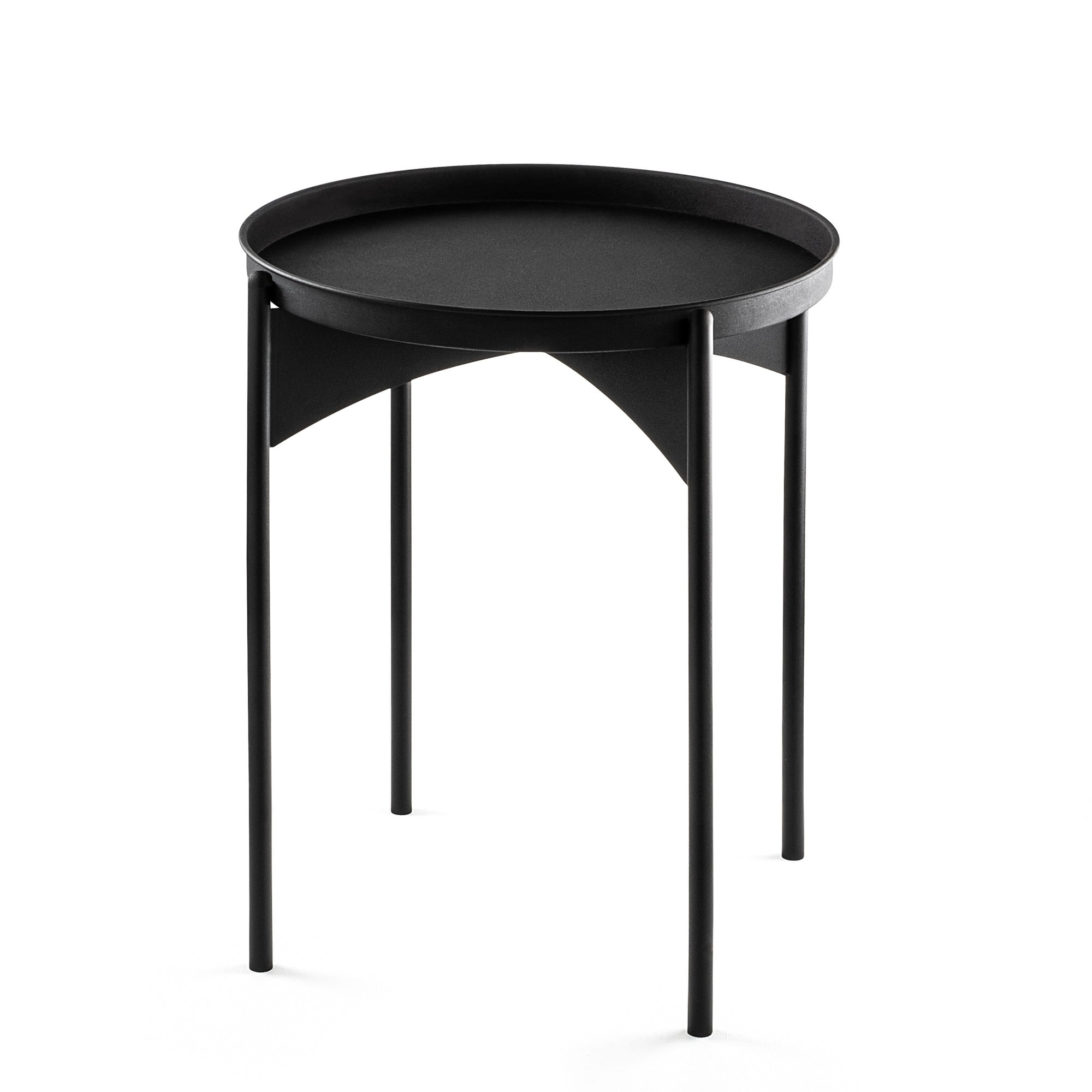 Masuta de cafea, Hanah Home, metal, negru, 44x44x57 cm — imaginea 6