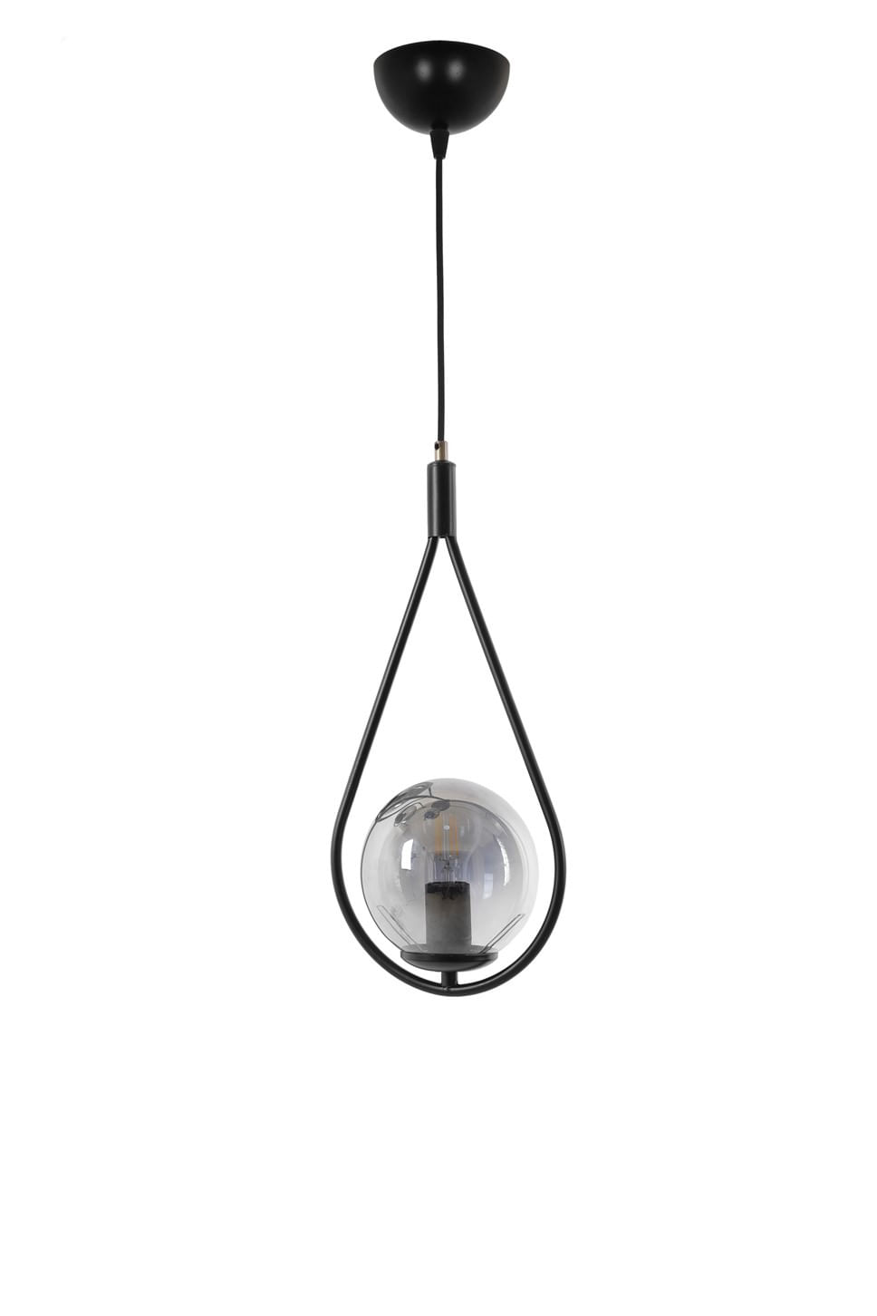 Lustra, Opviq, metal, negru, 70x20 cm