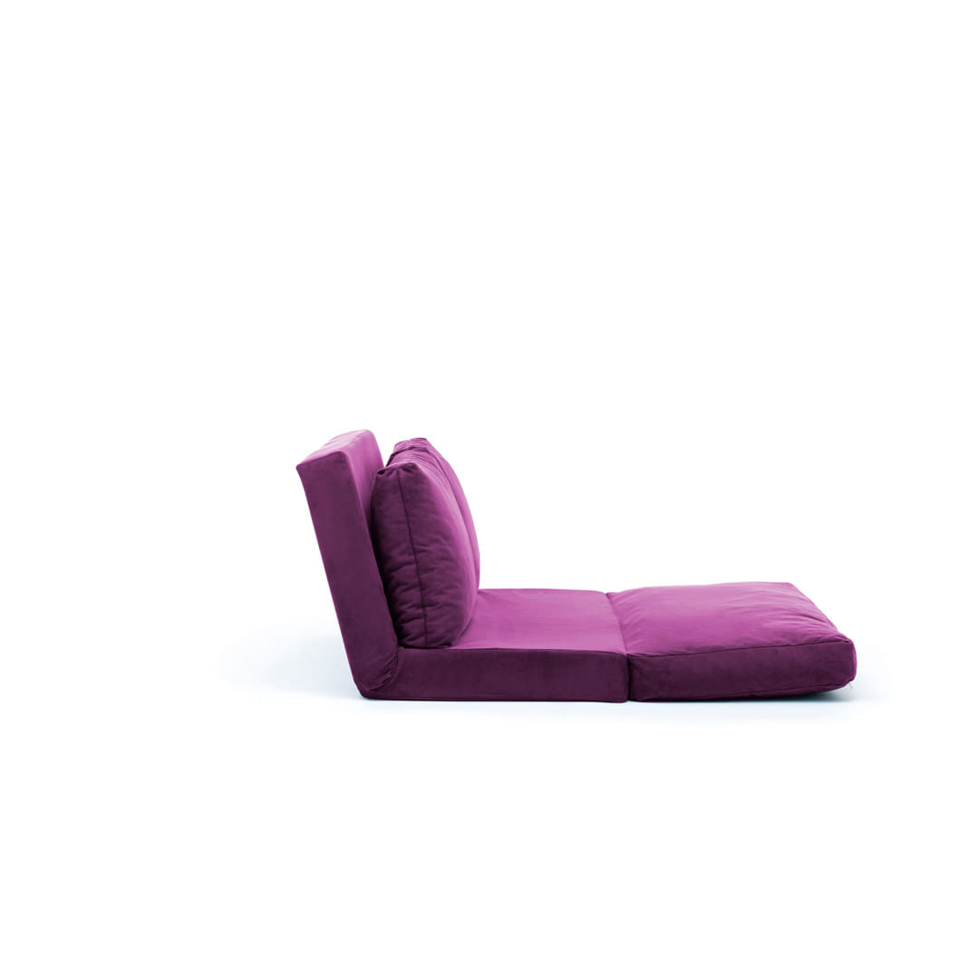 Canapea extensibila, Atelier Del Sofa, metal, mov, 185x120 cm