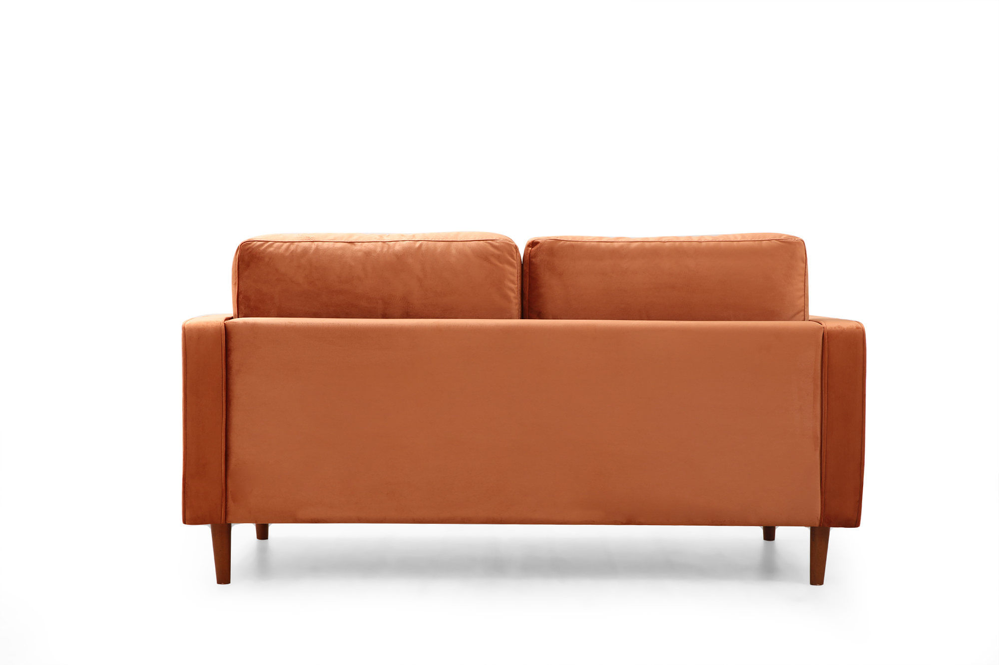 Canapea 2 locuri, Hanah Home, lemn fag si pal, portocaliu, 175x90x70 cm — imaginea 3