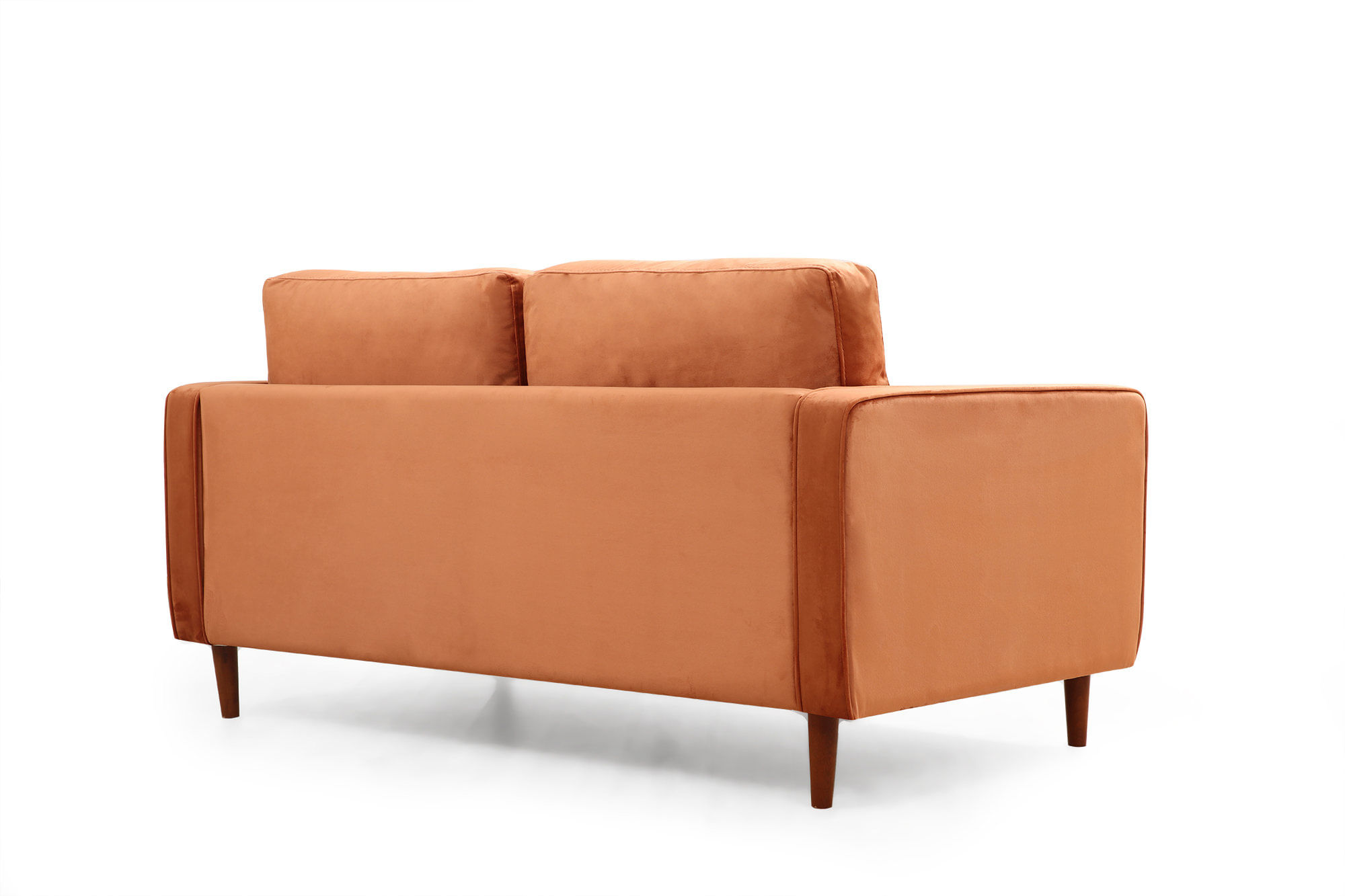 Canapea 2 locuri, Hanah Home, lemn fag si pal, portocaliu, 175x90x70 cm — imaginea 7
