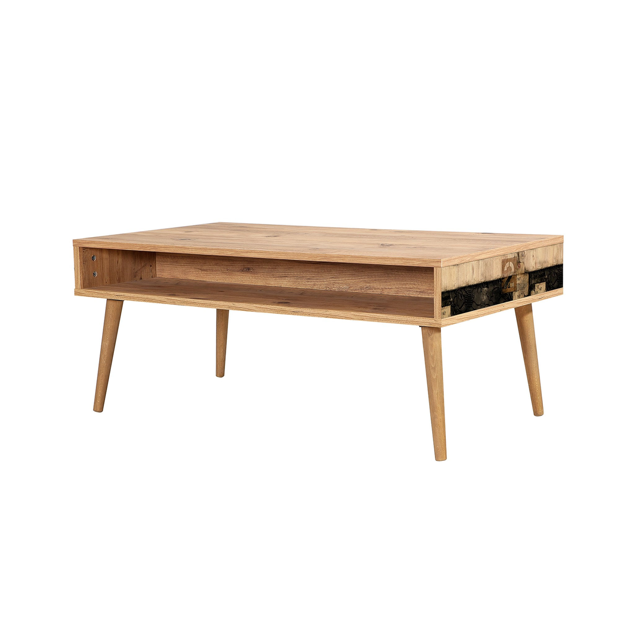 Masuta de cafea, Hanah Home, pal melaminat, pin atlantic, 110x60x45 cm — imaginea 4